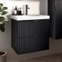 Umywalka z szafką 100 cm czarną S801588 Cersanit Tirso zdj.6