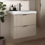 Szafka 99.4x44.6x57.2 cm podumywalkowa wisząca cappucino-beżowa S1015013 Cersanit Tirso zdj.8