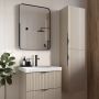 Szafka 40x30x160 cm boczna wisząca cappucino-beżowa S1015006 Cersanit Tirso zdj.6