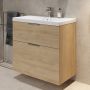 Umywalka z szafką 60 cm dąb S4004134 Cersanit City zdj.8