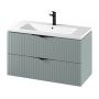 Szafka 99.4x44.6x57.2 cm podumywalkowa wisząca niebieska-zielona S1015012 Cersanit Tirso zdj.4