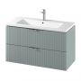 Szafka 99.4x44.6x57.2 cm podumywalkowa wisząca niebieska-zielona S1015012 Cersanit Tirso zdj.5