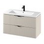 Szafka 99.4x44.6x57.2 cm podumywalkowa wisząca cappucino-beżowa S1015013 Cersanit Tirso zdj.3