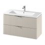 Szafka 99.4x44.6x57.2 cm podumywalkowa wisząca cappucino-beżowa S1015013 Cersanit Tirso zdj.4