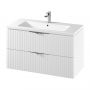 Szafka 99.4x44.6x57.2 cm podumywalkowa wisząca biała S1015014 Cersanit Tirso zdj.4