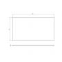 Blat 80x45 cm biały S1015028 Cersanit Tirso zdj.2