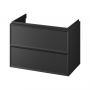 Szafka 79.4x44.6x55.1 cm podumywalkowa wisząca czarna S1017003 Cersanit Milagros zdj.1