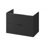 Szafka 79.4x44.7x57.2 cm podumywalkowa wisząca czarna S1017011 Cersanit Tirso zdj.1