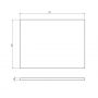 Blat 60x45 cm czarny S1021013 Cersanit Tirso zdj.3