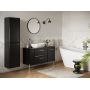 Szafka 20x44.6x55.1 cm boczna wisząca czarna S1022007 Cersanit Milagros zdj.6