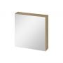 Szafka 59.4x14.1x59.2 cm z lustrem dąb S1058015 Cersanit Ovida zdj.1