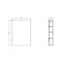 Szafka 59.4x14x80 cm boczna wisząca antracyt S164031 Cersanit Larga zdj.2
