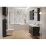 Szafka 40x14.3x80 cm z lustrem antracyt S164033 Cersanit Larga zdj.5