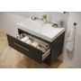 Szafka 59.4x14.3x80 cm z lustrem antracyt S164034 Cersanit Larga zdj.5
