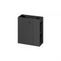 Szafka 49.2x21.5x55.1 cm podumywalkowa wisząca antracyt S164056DSM Cersanit Larga zdj.3