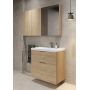 Umywalka z szafką 60 cm dąb S4004134 Cersanit City zdj.6