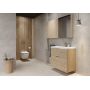 Umywalka z szafką 60 cm dąb S4004134 Cersanit City zdj.7