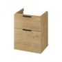 Umywalka z szafką 60 cm dąb S4004134 Cersanit City zdj.4