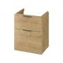 Umywalka z szafką 60 cm dąb S4004134 Cersanit City zdj.5