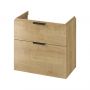 Umywalka z szafką 80.5 cm dąb S4004135 Cersanit City zdj.4