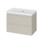 Umywalka z szafką 80 cm beżową S4013009 Cersanit Moduo zdj.1