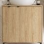 Umywalka z szafką 80 cm dąb S4047006 Cersanit Ovida zdj.3