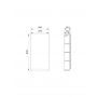 Szafka 40x14.4x80 cm z lustrem beżowa S590108DSM Cersanit Moduo zdj.2