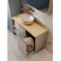 Szafka 59.5x14.4x80 cm z lustrem beżowa S590109DSM Cersanit Moduo zdj.3