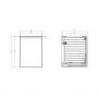 Szafka 40x44.7x55.1 cm boczna wisząca antracyt S590115 Cersanit Moduo zdj.2