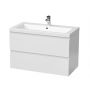 Umywalka z szafką 89.4 cm białą S801266DSM Cersanit Como zdj.1