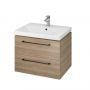 Umywalka z szafką i uchwytami 60 cm orzech S801370 Cersanit Gala zdj.1