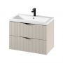 Umywalka z szafką 80 cm beżową S801543 Cersanit Tirso zdj.1