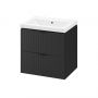 Umywalka z szafką 60 cm czarną S801586 Cersanit Tirso zdj.1