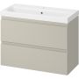 Umywalka z szafką 80 cm beżową S801595 Cersanit Moduo zdj.1