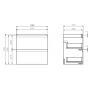 Szafka wisząca podumywalkowa 59.5x37.5 cm S590003ECO Cersanit Moduo zdj.2