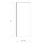 Ścianka prysznicowa 80 cm S159009 Cersanit Crea zdj.2