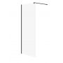 Ścianka prysznicowa walk-in 80 cm czarny mat/szkło przezroczyste S161007 Cersanit Mille zdj.1