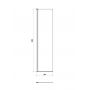 Ścianka prysznicowa walk-in 50 cm chrom połysk/szkło przezroczyste S161010 Cersanit Mille zdj.2