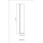 Ścianka prysznicowa walk-in 30 cm czarny mat/szkło przezroczyste S161011 Cersanit Mille zdj.2