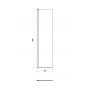 Ścianka prysznicowa walk-in 50 cm czarny mat/szkło przezroczyste S161012 Cersanit Mille zdj.2