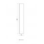 Ścianka prysznicowa walk-in 30 cm chrom połysk/szkło przezroczyste S161013 Cersanit Mille zdj.2