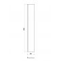 Ścianka prysznicowa walk-in 30 cm czarny mat/szkło przezroczyste S161015 Cersanit Mille zdj.2