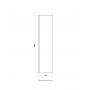 Ścianka prysznicowa walk-in 50 cm czarny mat/szkło przezroczyste S161016 Cersanit Mille zdj.2