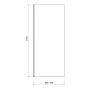 Ścianka prysznicowa 90 cm S162008 Cersanit Moduo zdj.2