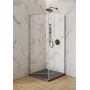 Drzwi prysznicowe 80 cm uchylne chrom połysk/szkło przezroczyste S162020 Cersanit Moduo zdj.6