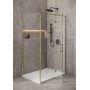 Ścianka prysznicowa walk-in 100 cm złoty mat/szkło przezroczyste S164073 Cersanit Larga zdj.4