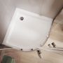 Brodzik półokrągły 90x90 cm biały S204004 Cersanit Tako zdj.4