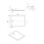 Brodzik prostokątny 120x90 cm czarny S204034 Cersanit Tako zdj.2
