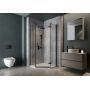 Kabina prysznicowa 80x80 cm czarny mat/szkło przezroczyste S584077 Cersanit City zdj.3