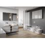 Przycisk spłukujący do wc chrom błyszczący-chrom mat K970560 Cersanit Block zdj.4